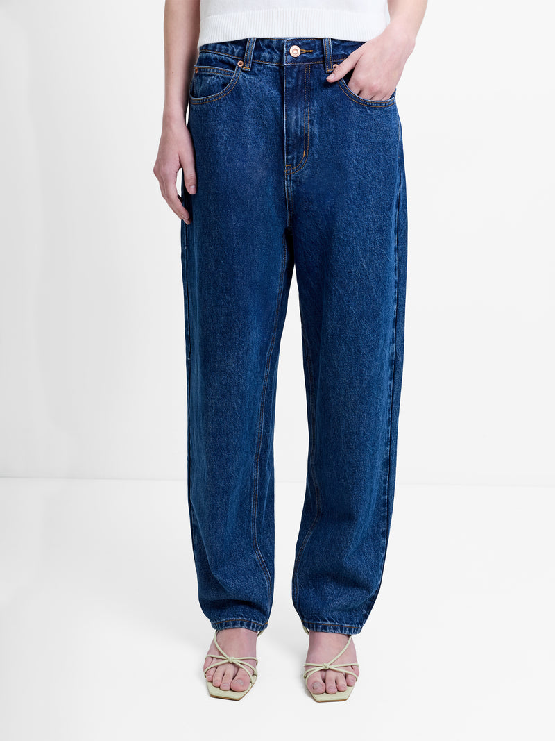 Dallas Denim Mom Barrel Leg Jeans