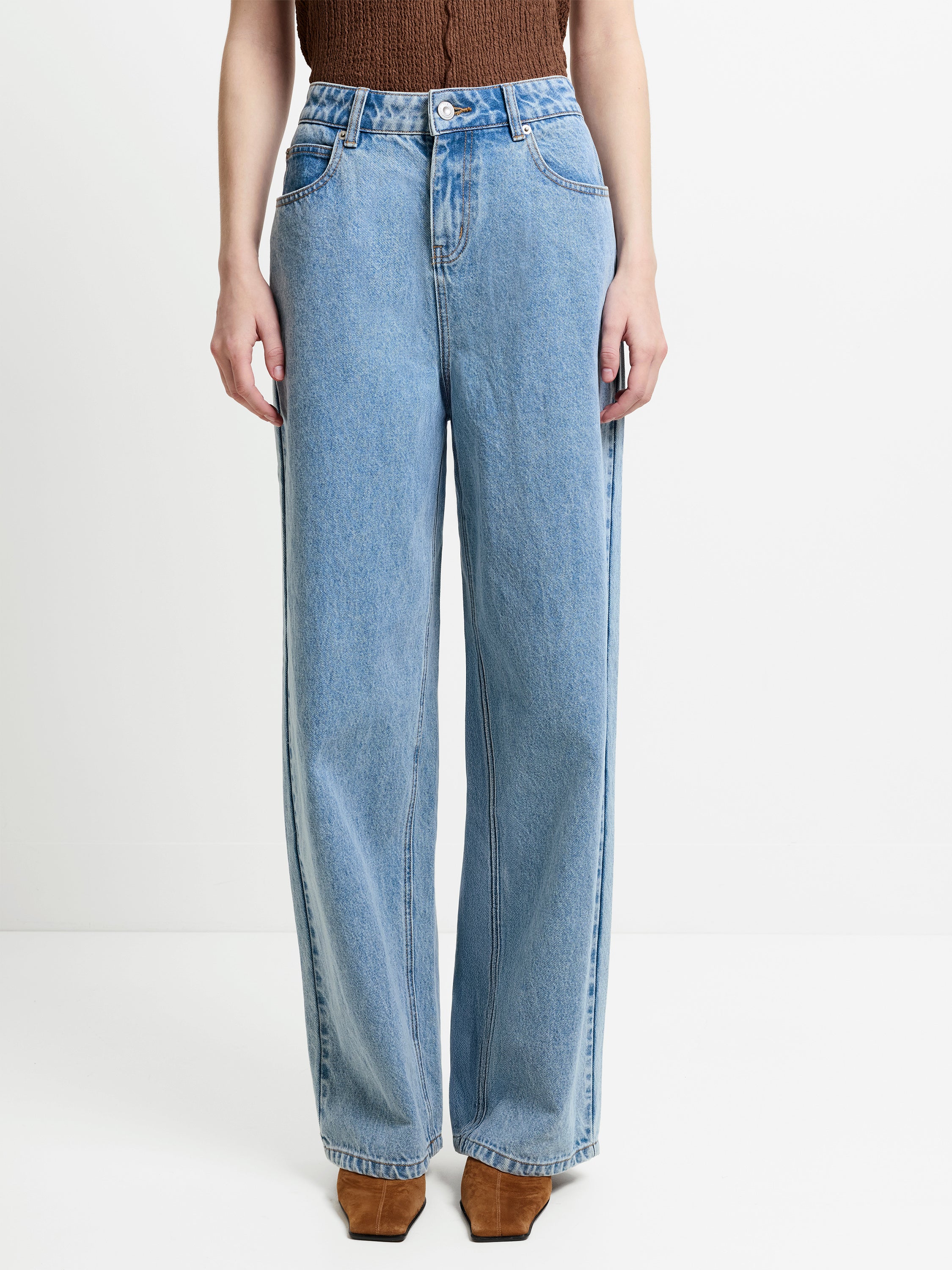 Dallas Vintage Wash Denim Boyfriend Jeans