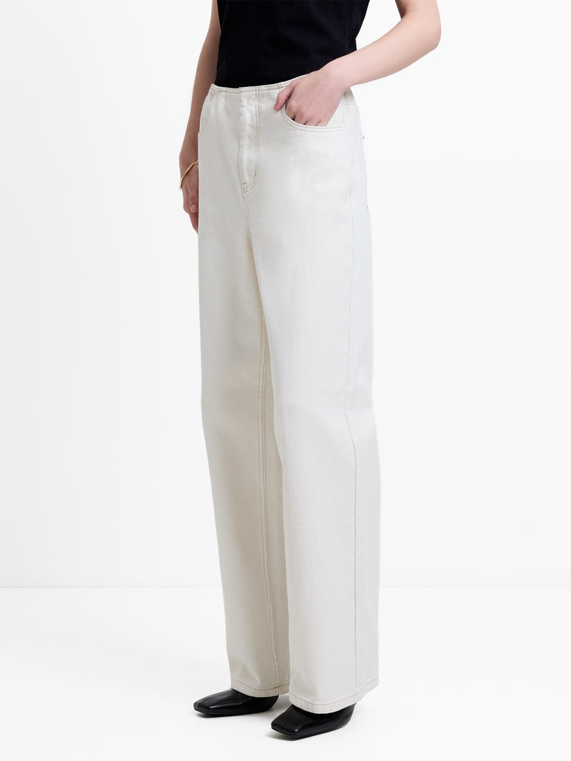 Dallas Denim Clean Waist Straight Leg Jeans