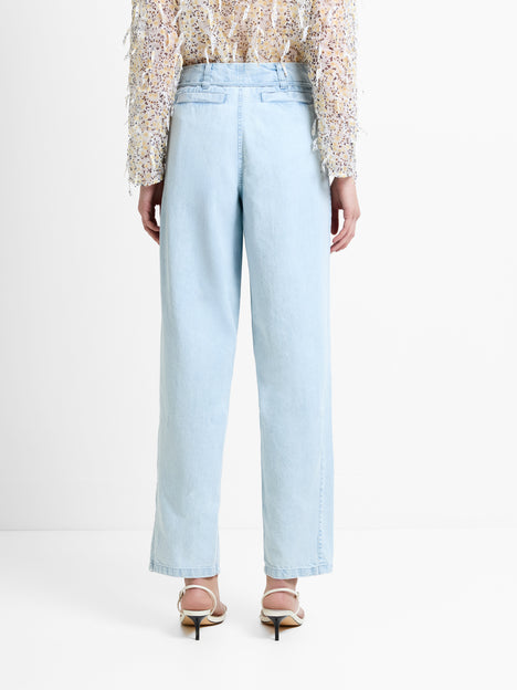 Chess Light Blue Denim Tapered Leg Jeans