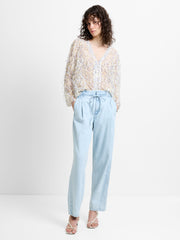 Chess Light Blue Denim Tapered Leg Jeans