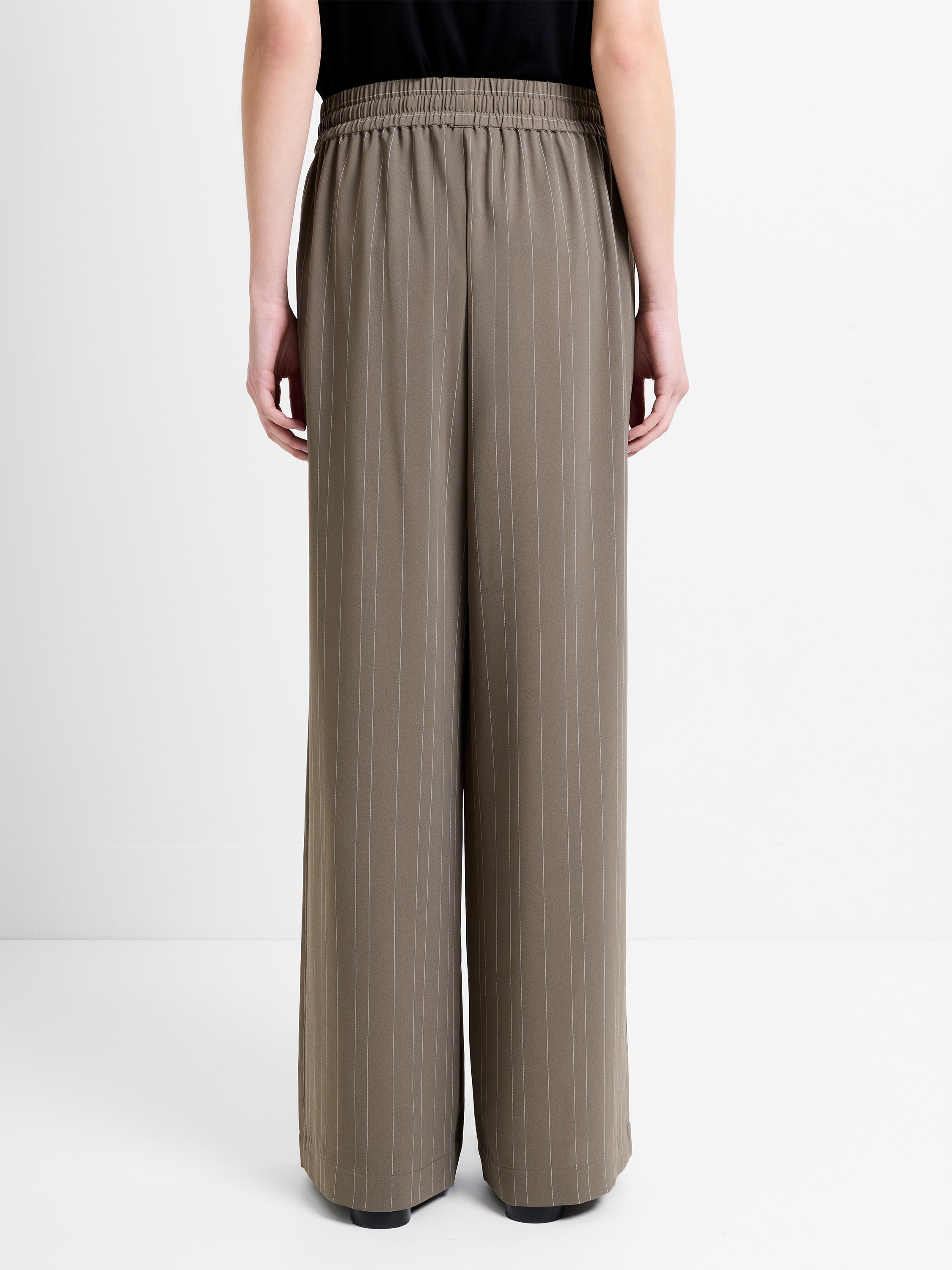 Erma Pinstripe Wide Leg Trousers