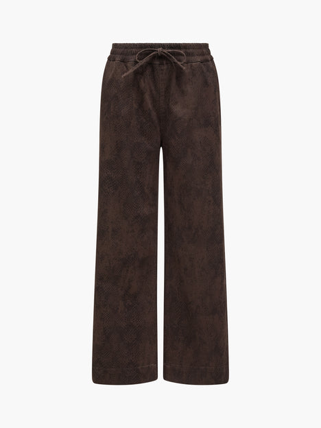 Arden Denim Snake Straight Leg Trousers