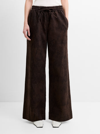 Arden Denim Snake Straight Leg Trousers