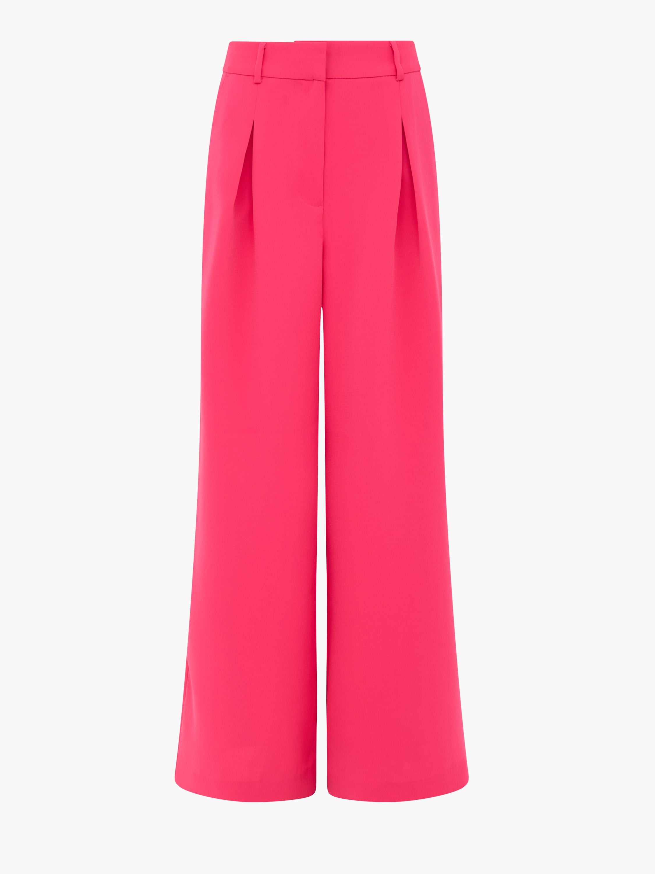 Tiana Tailored Pleated Pink Wide Leg Trousers