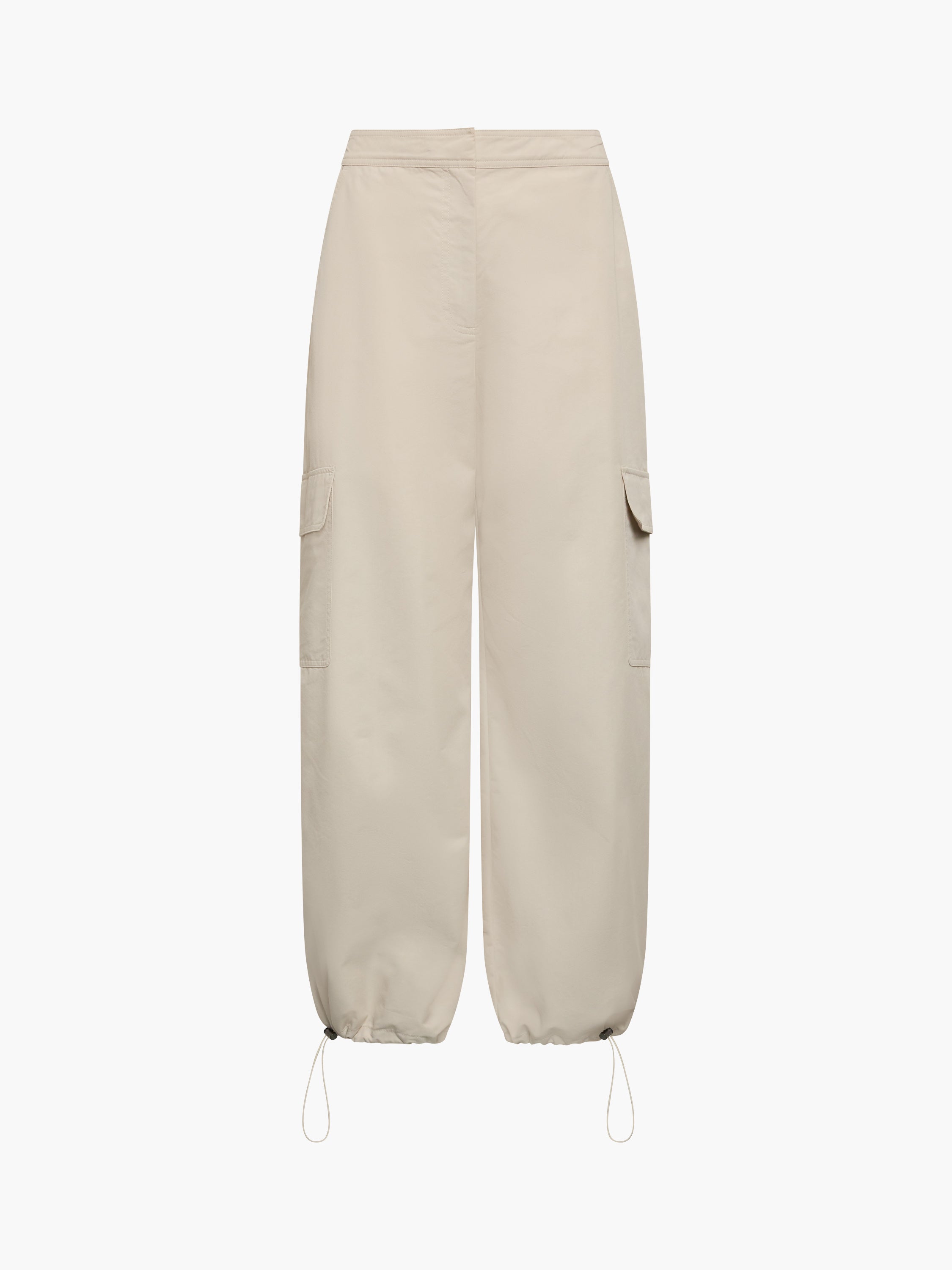 Saira Neutral Utility Cargo Trousers