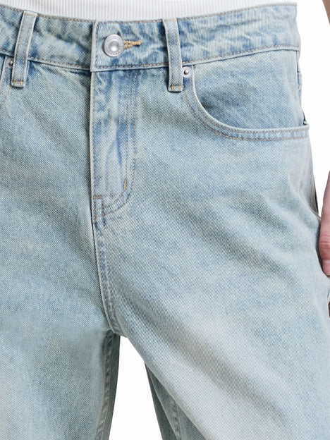 Dallas Light Wash Denim Straight Leg Jeans