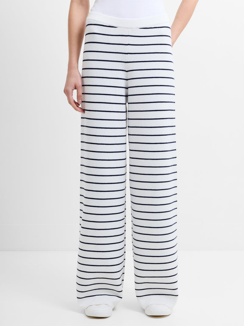 Marley Knit Striped Wide Leg Trousers