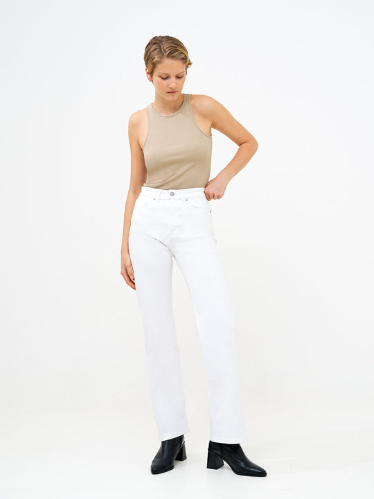 Denim Stretch Wide Leg Jeans