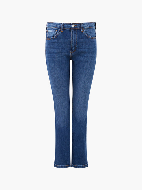 Stretch Denim Bootcut Ankle Length Jeans