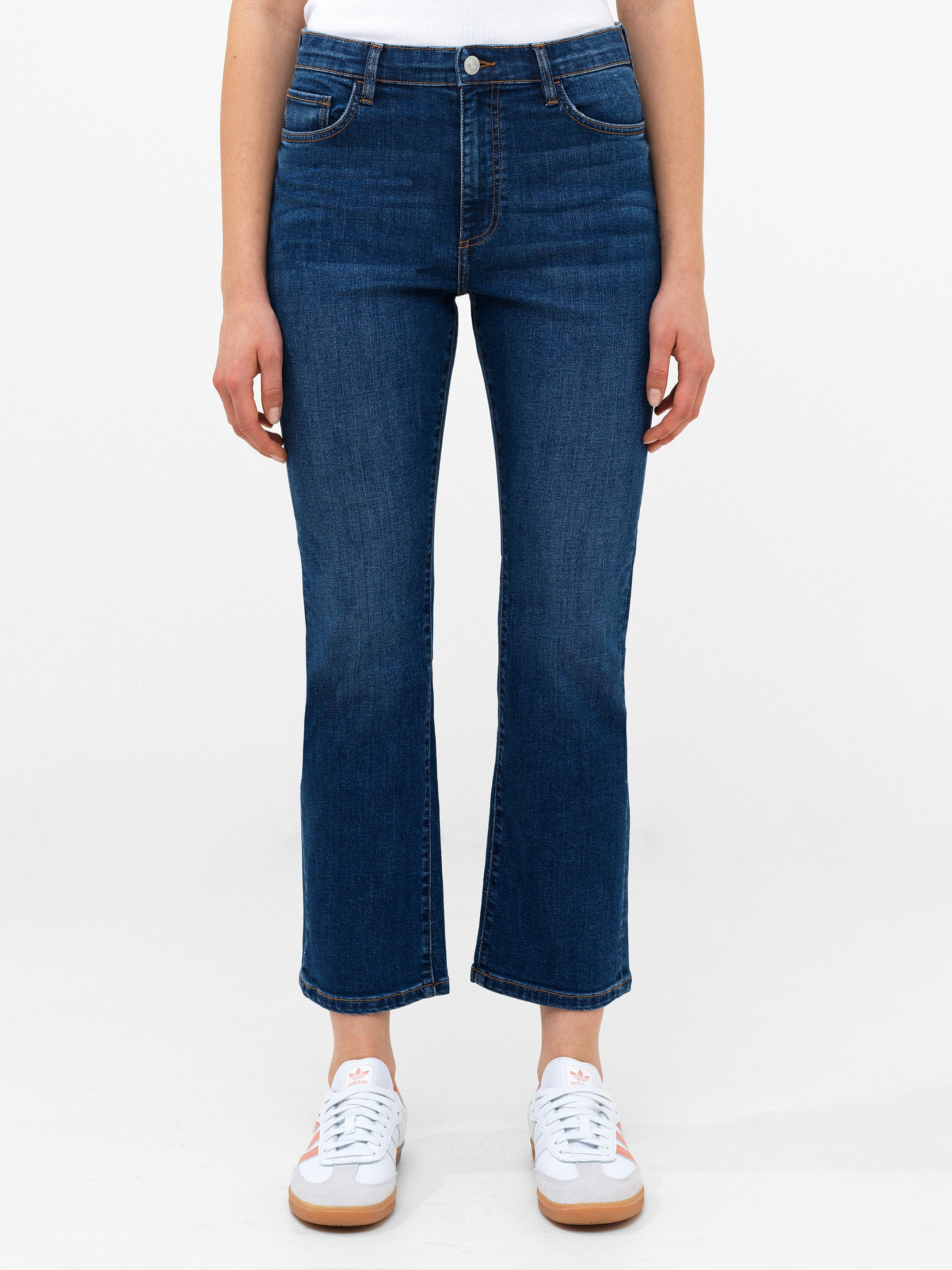 Stretch Denim Bootcut Ankle Length Jeans 30 Inch Vintage Mid