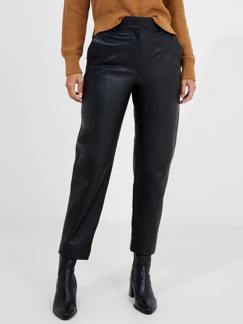 Connie Leather Trousers Black