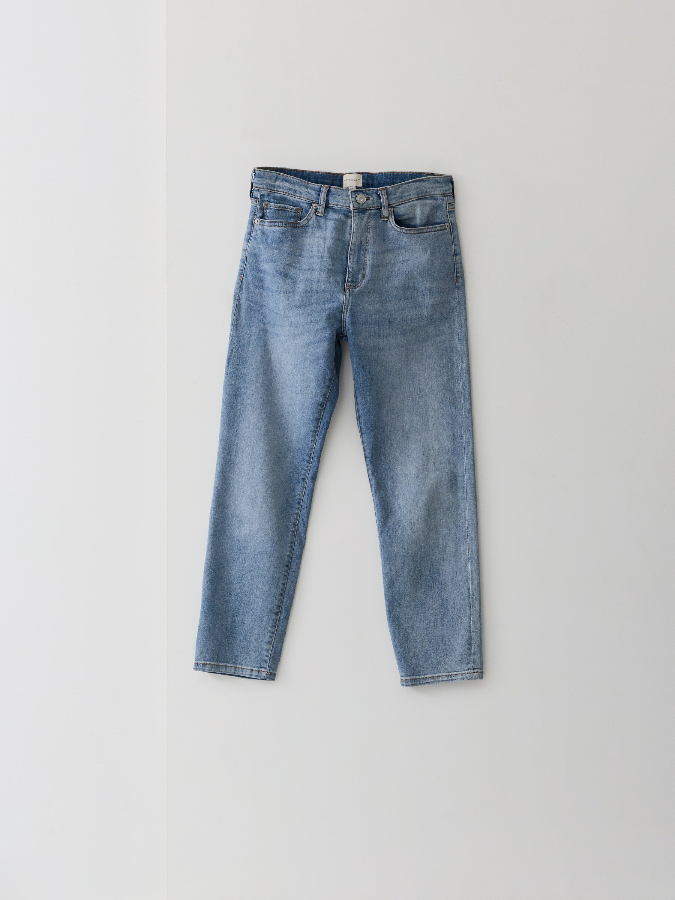 Stretch Denim Cigarette Fit Ankle Length Jeans 28 Inch