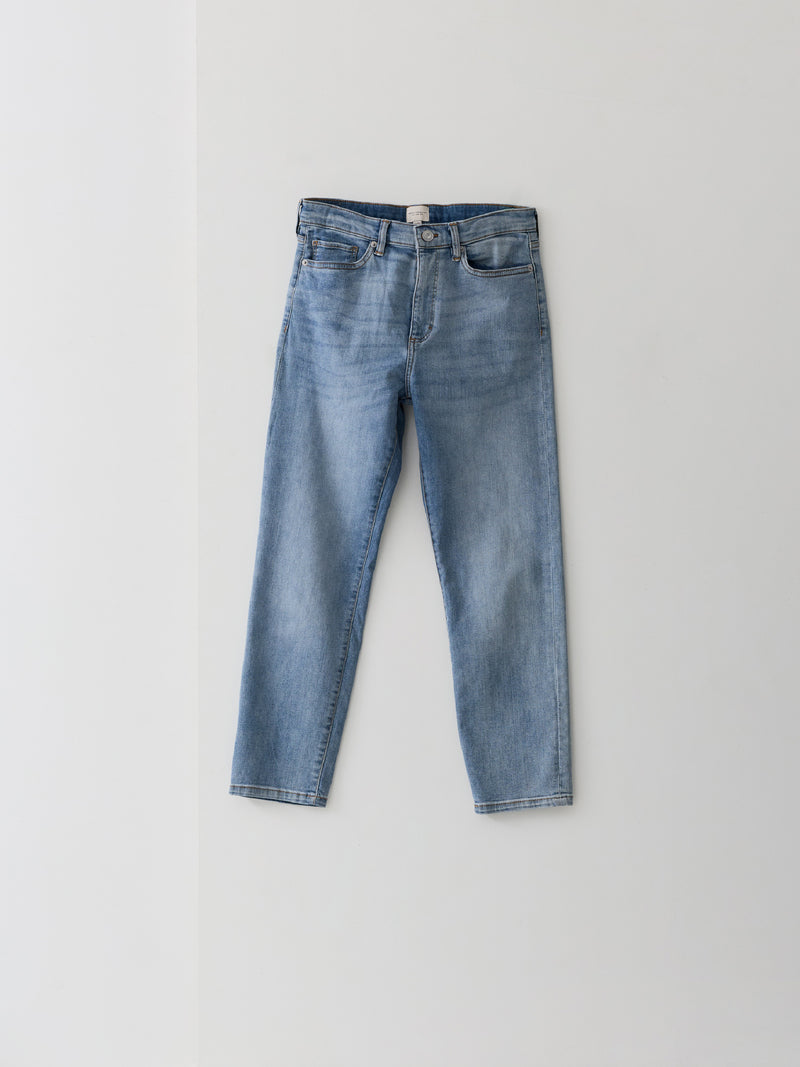 Stretch Denim Cigarette Fit Ankle Length Jeans 28 Inch