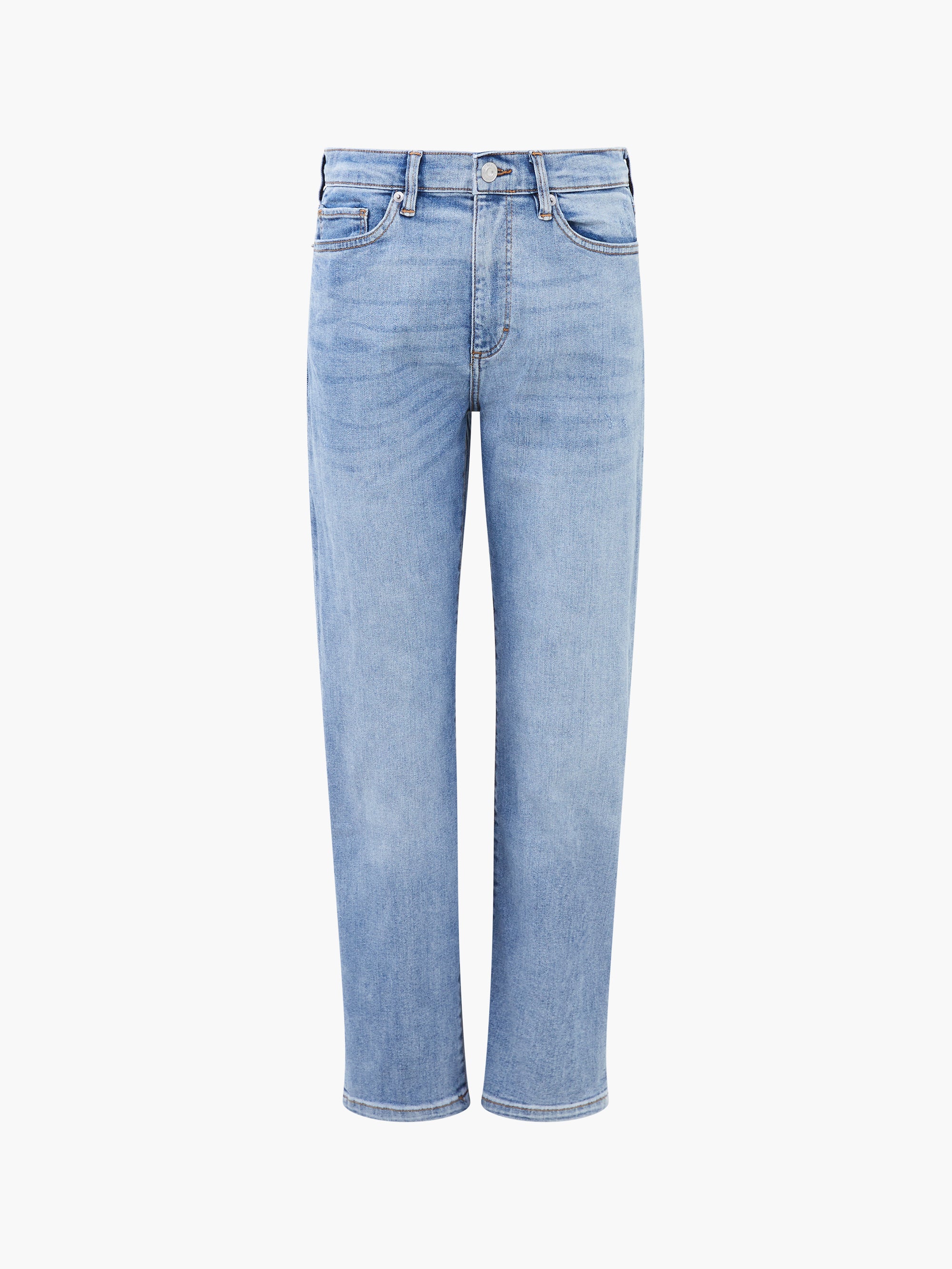 cigarette skinny fit stretch denim jeans Stretch Denim Cigarette Fit Ankle Length Jeans 28 Inch Bleach Wash