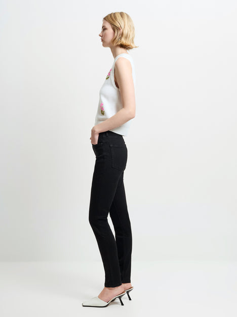 Soft Stretch Denim High Rise Skinny Jeans 30 Inch