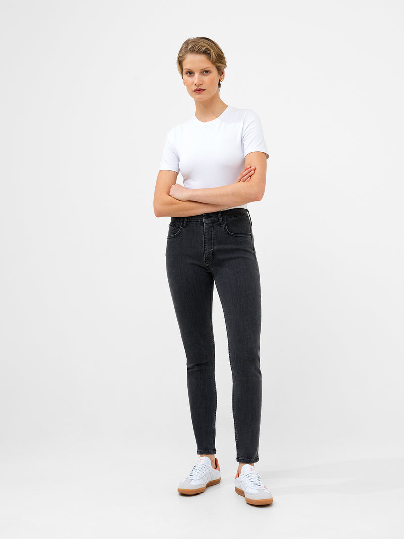 Soft Stretch Denim High Rise Skinny Jeans Charcoal | French Connection UK