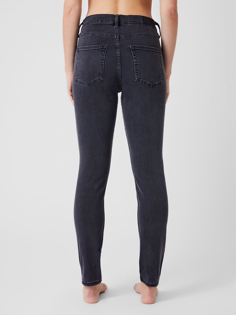 Soft Stretch Denim High Rise Skinny Jeans 30 Inch Charcoal French Connection UK