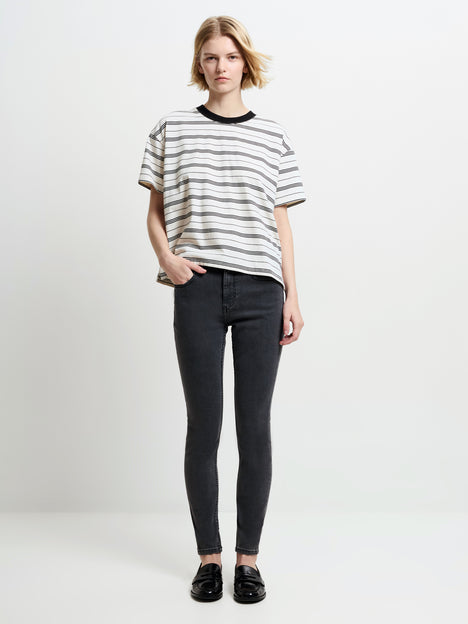 Soft Stretch Denim High Rise Skinny Jeans 30 Inch