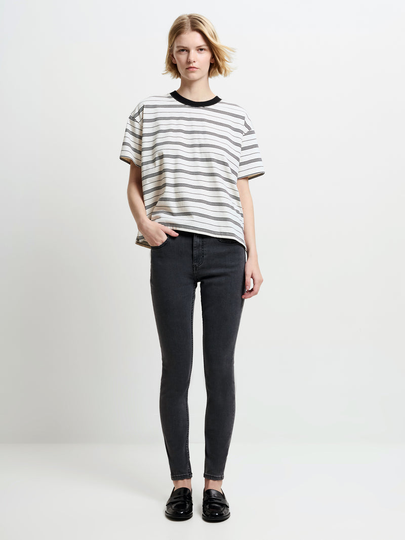 Soft Stretch Denim High Rise Skinny Jeans 30 Inch