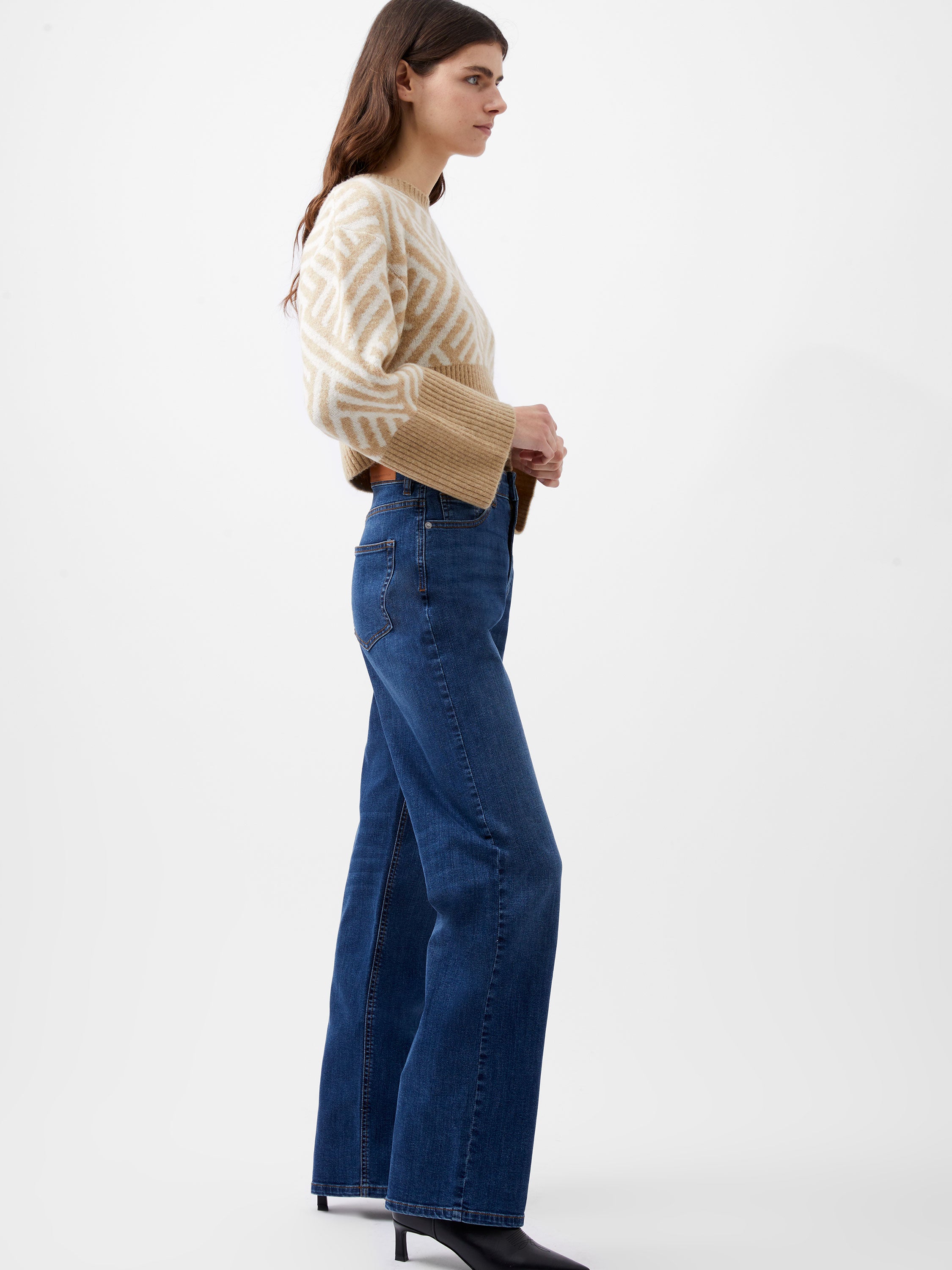 Toms Denim Bleach Line Jeans 32 Inch - Main Image