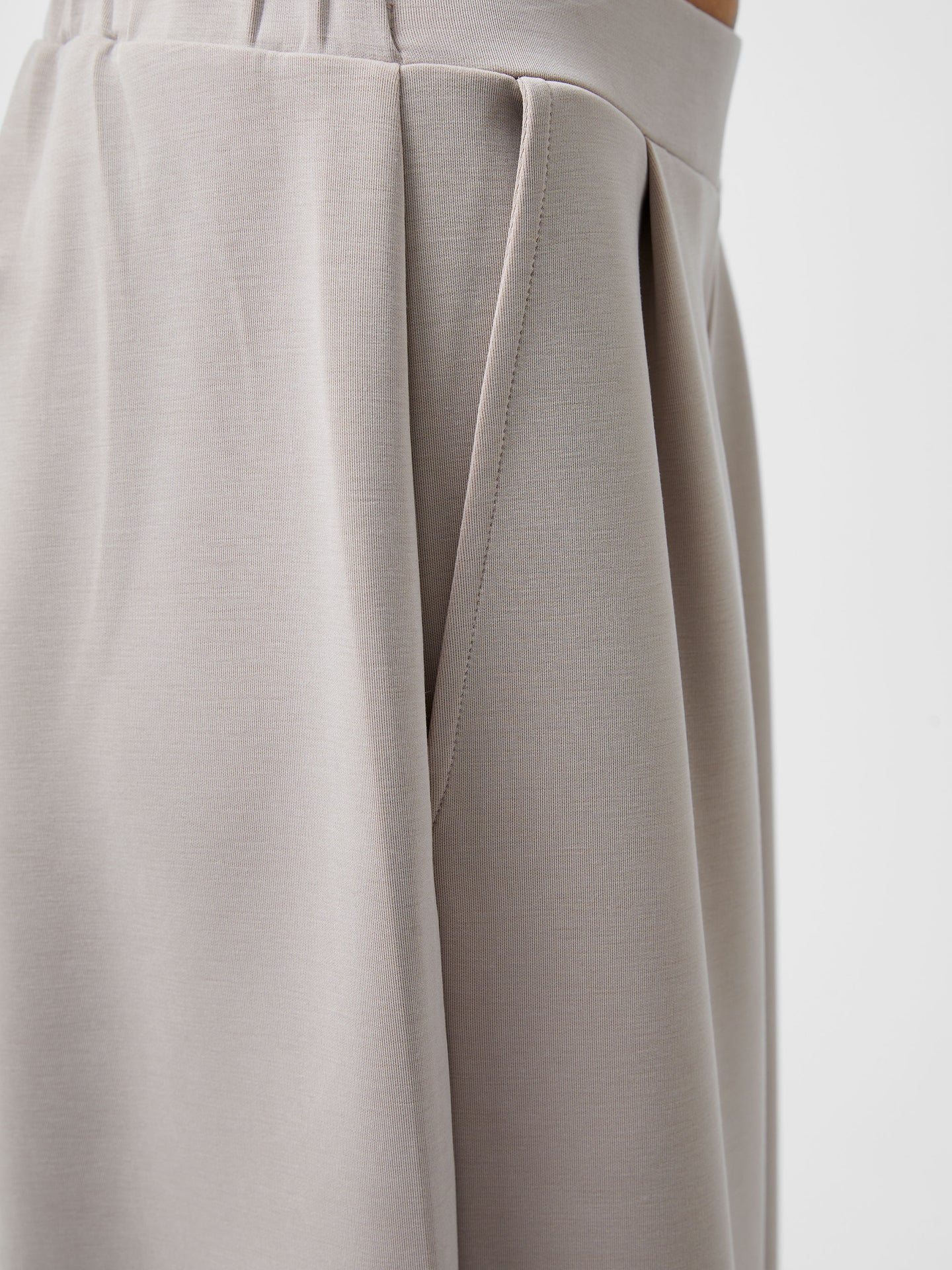 Mittoshop Mineral Wash French Terry Drawstring Wide Leg Pants