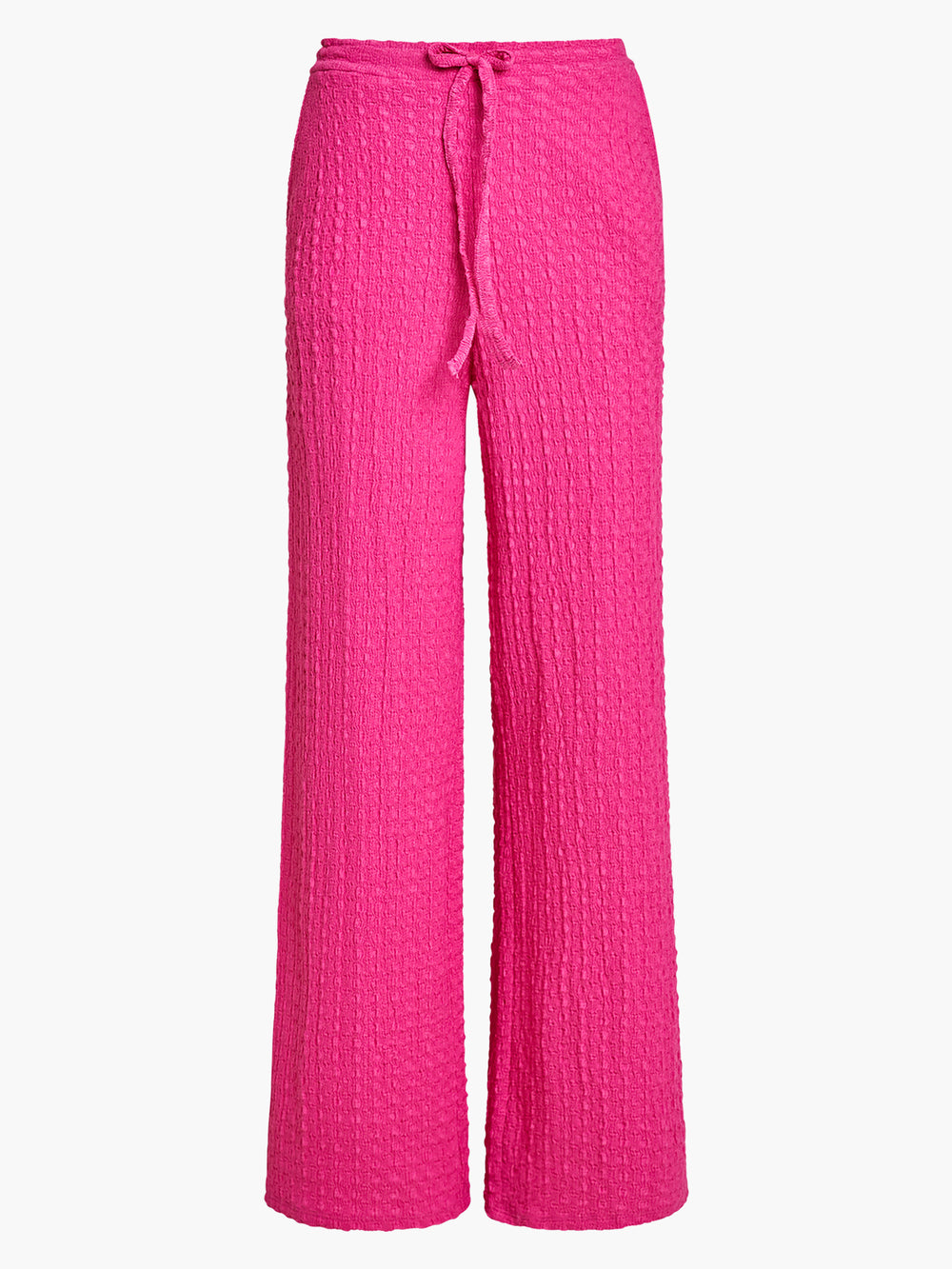 Tash Textured Trousers Fuschia | French Connection UK
