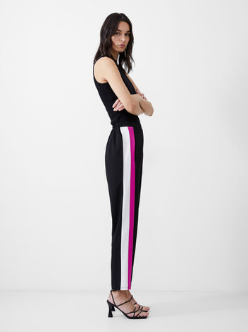 Crepe Tapered Panel Joggers