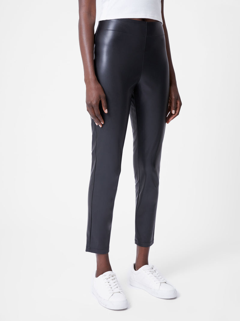 Faux leather skinny trousers sales