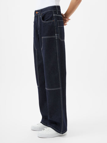 Denver Denim Contrasting Stitch Relaxed Jeans