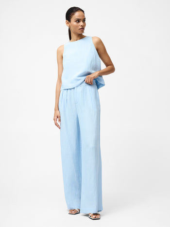 Birdie Linen Wide Leg Trousers