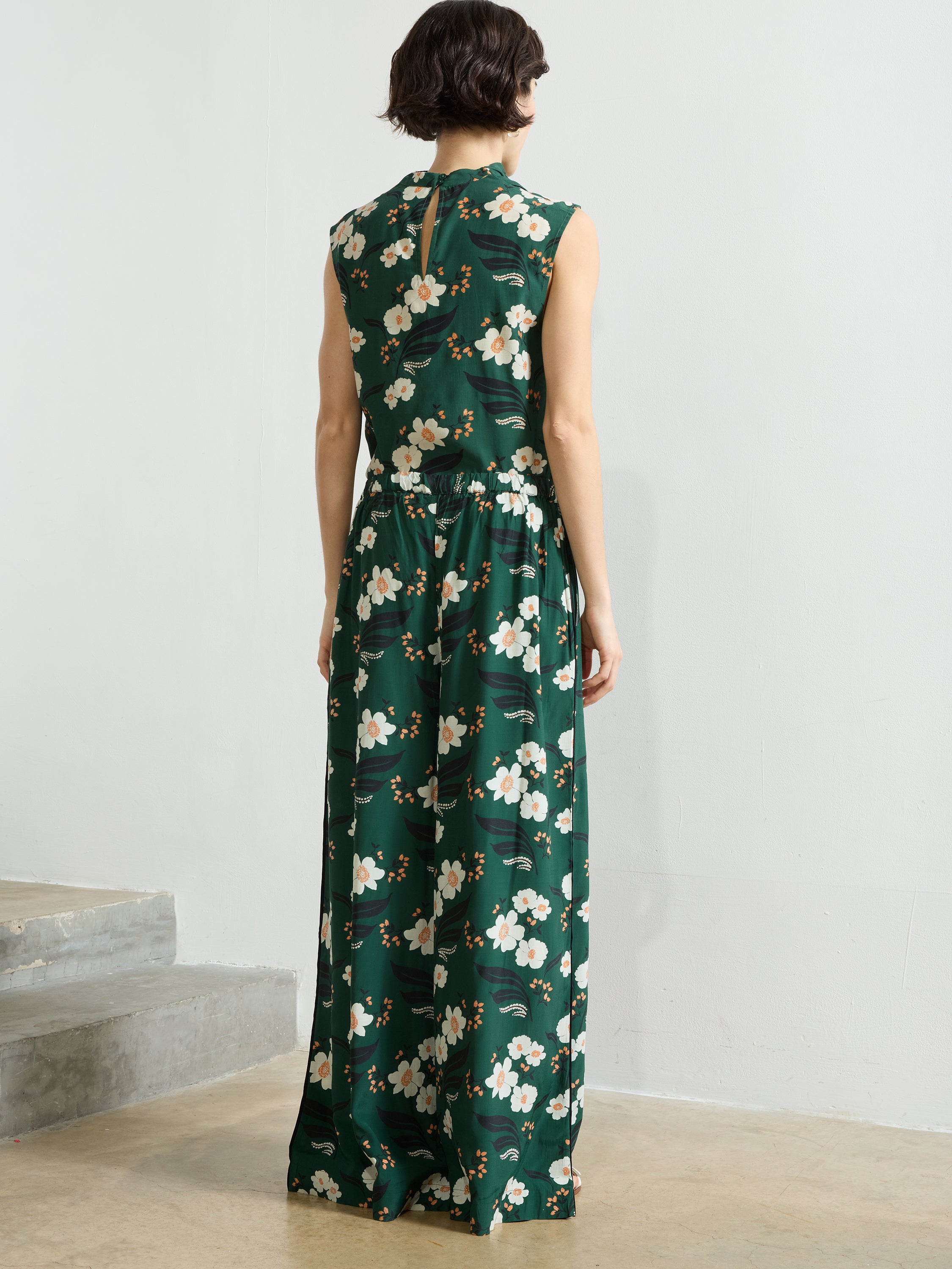 Rhian Eco Printed Wide Leg Trousers