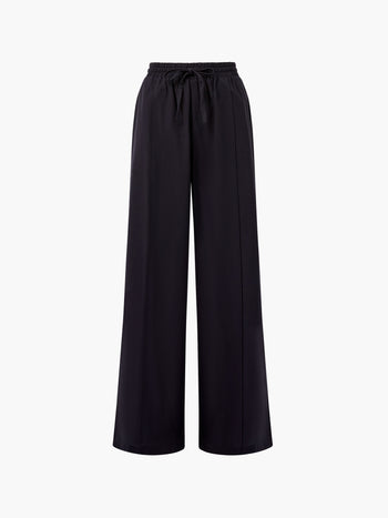 Clare Linen Blend Wide Leg Trousers