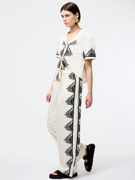 Nola Alexis Printed Wide Leg Trousers