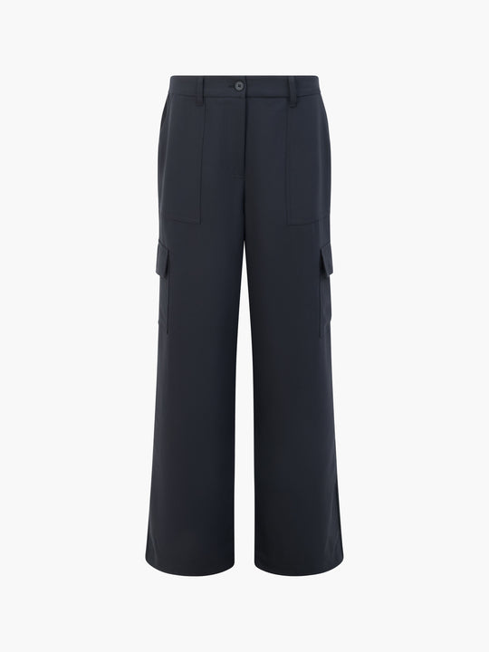 Drapey Wide Leg Combat Trousers