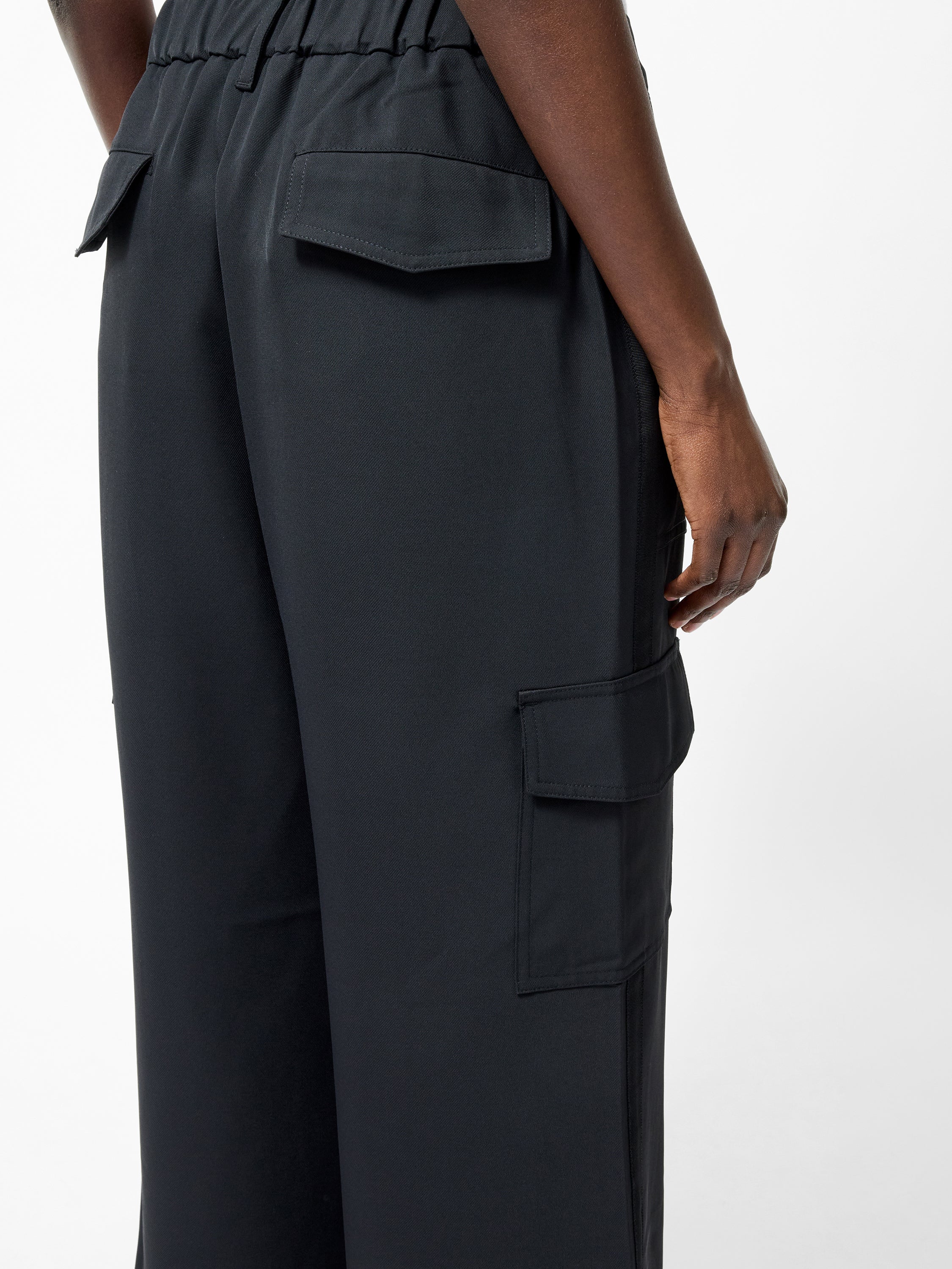 Drapey Wide Leg Combat Trousers