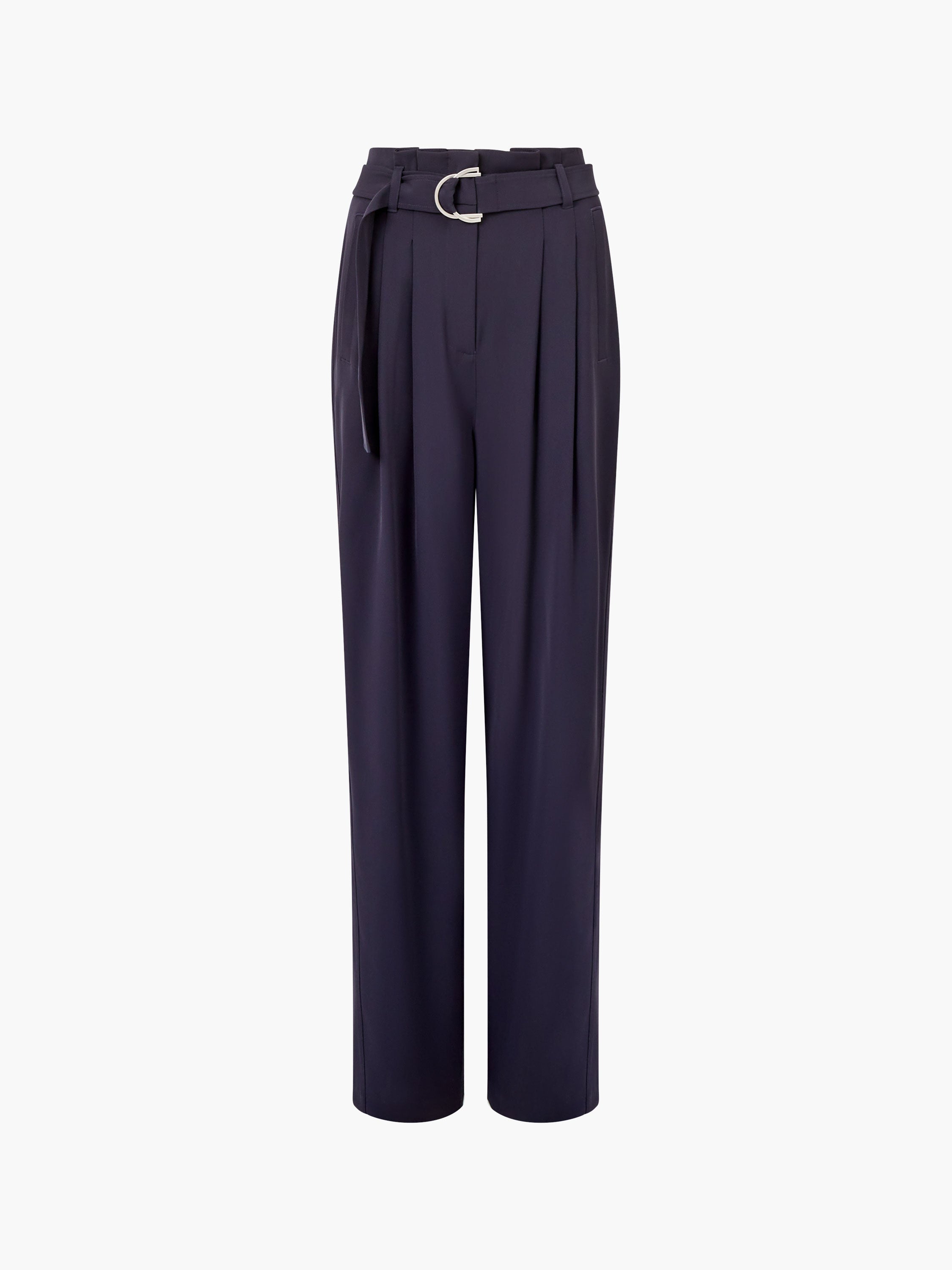 Vinnie Tailored D-Ring Belted Wide Leg Trousers