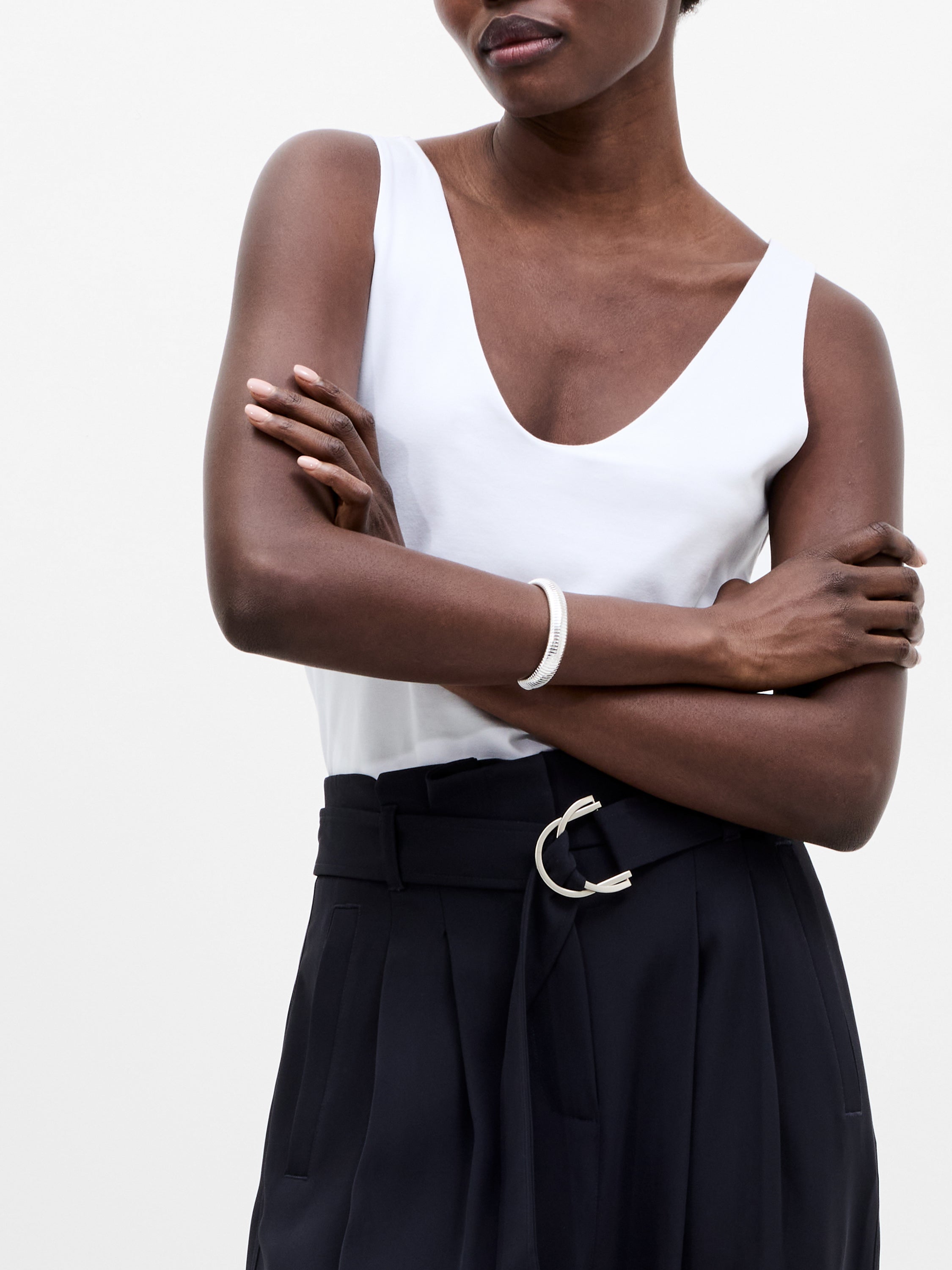 Vinnie Tailored D-Ring Belted Wide Leg Trousers