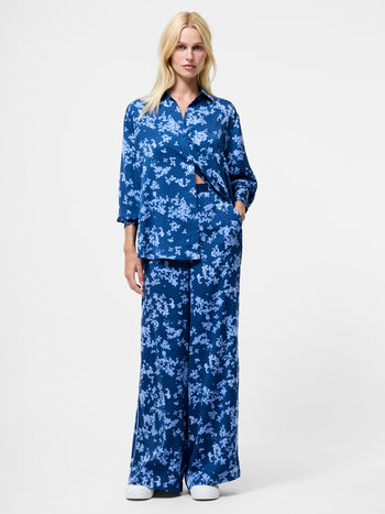 Isla Celaya Floral Straight Leg Trousers