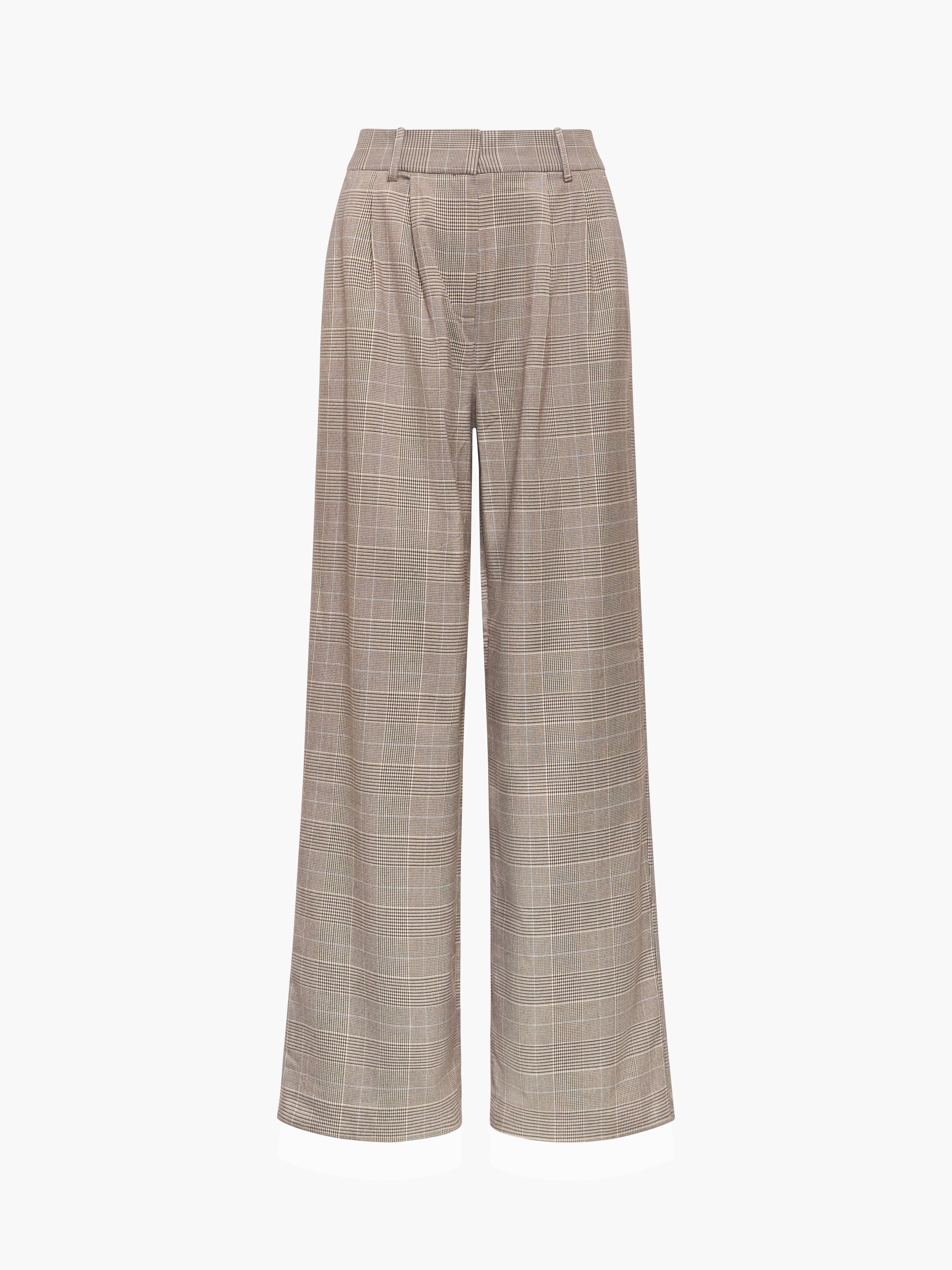 Chester Check Wide Leg Trousers