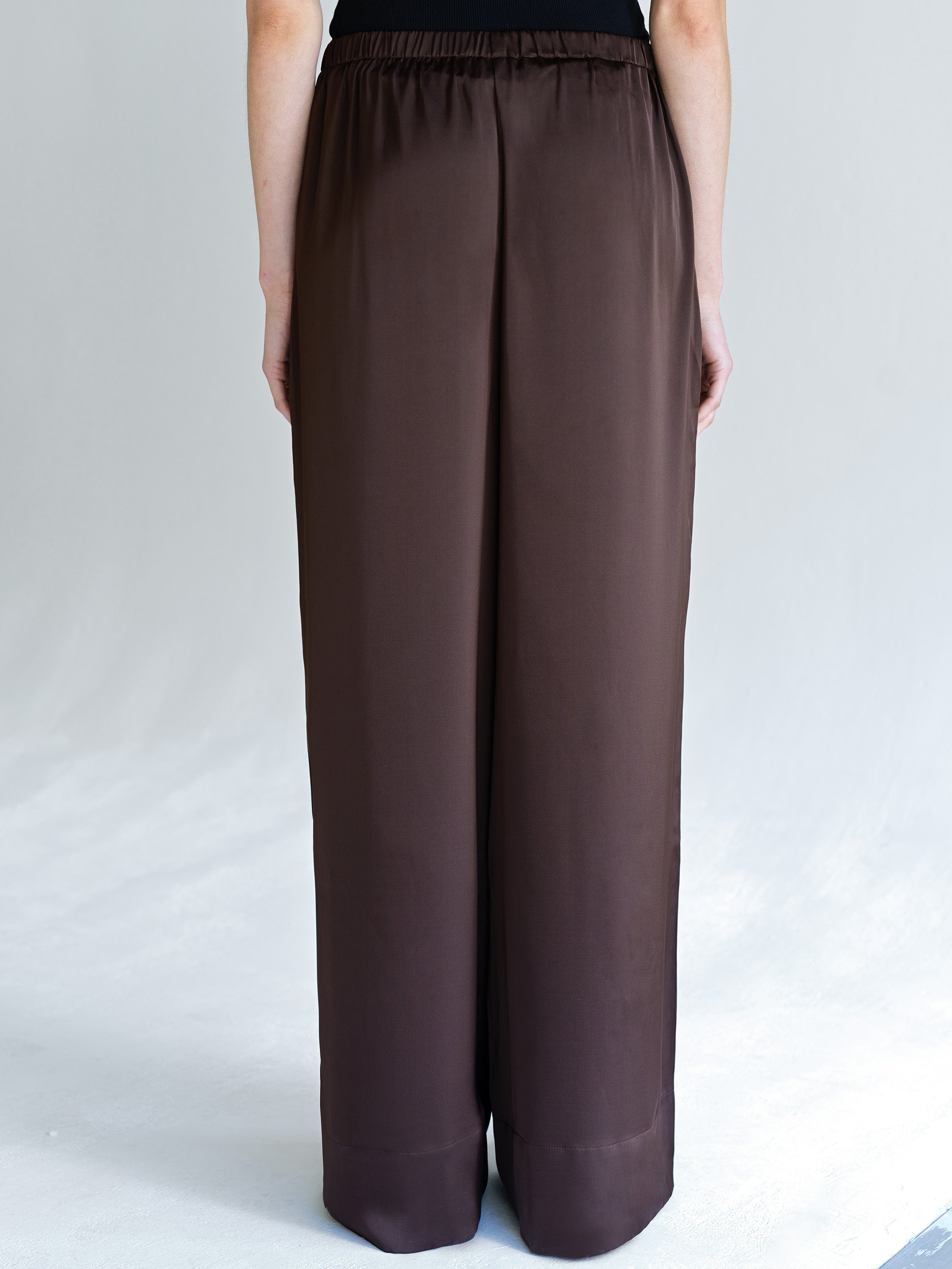 Bernadetta Satin Wide Leg Trousers