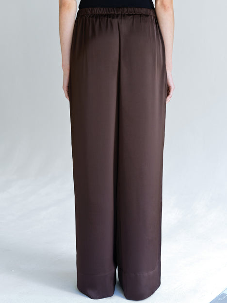 Bernadetta Satin Wide Leg Trousers
