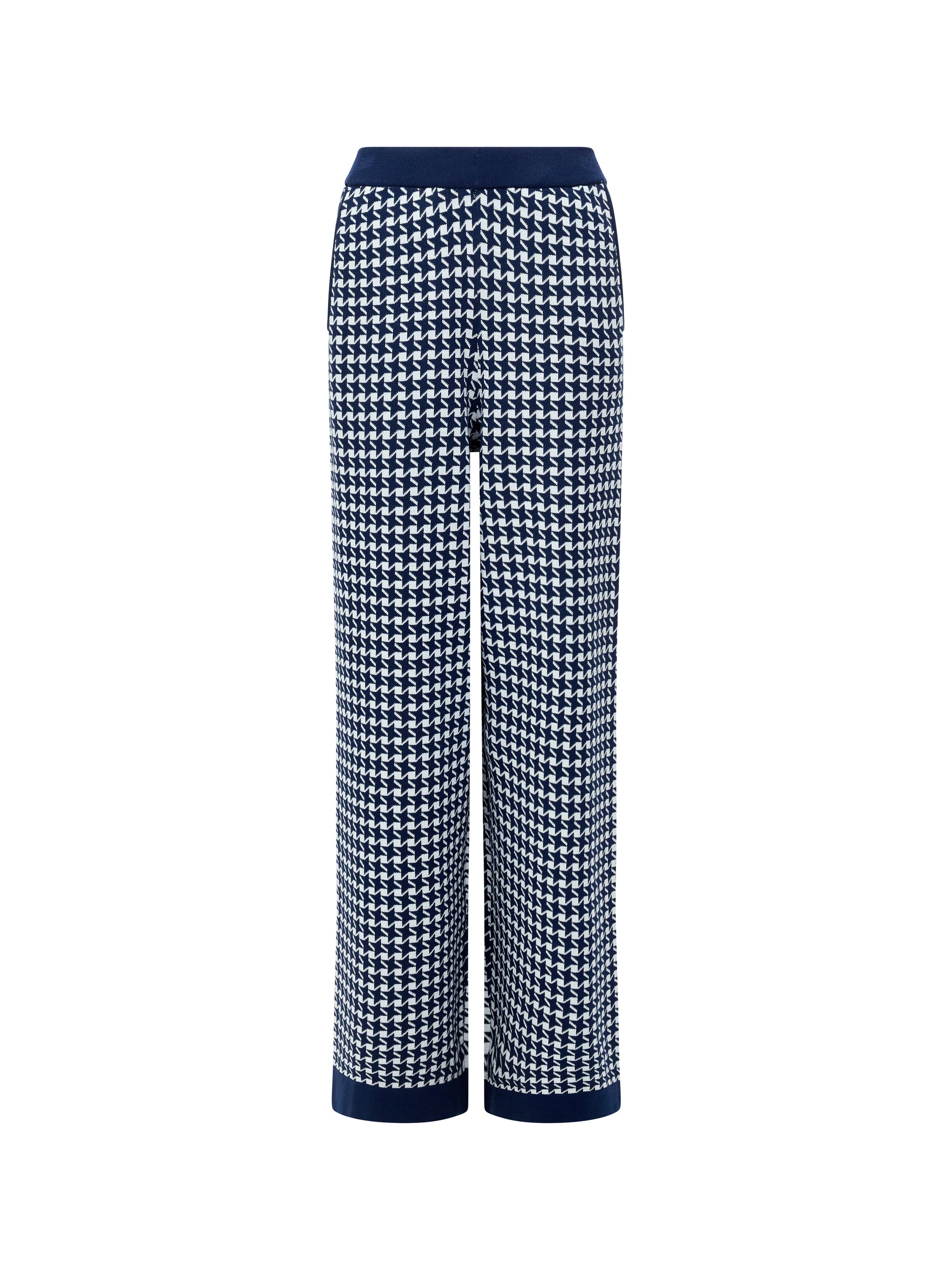 Gloria Jacquard Knit Wide Leg Trousers