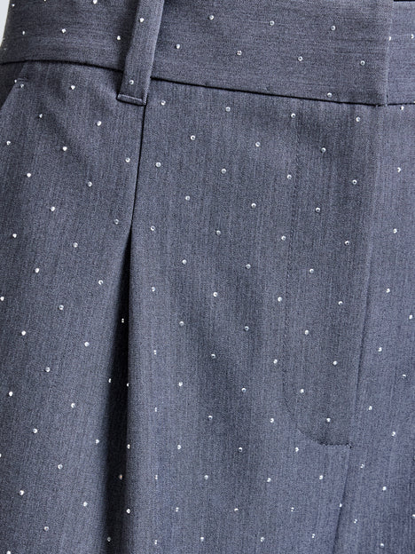 Sherry Hotfix Diamante Wide Leg Trousers