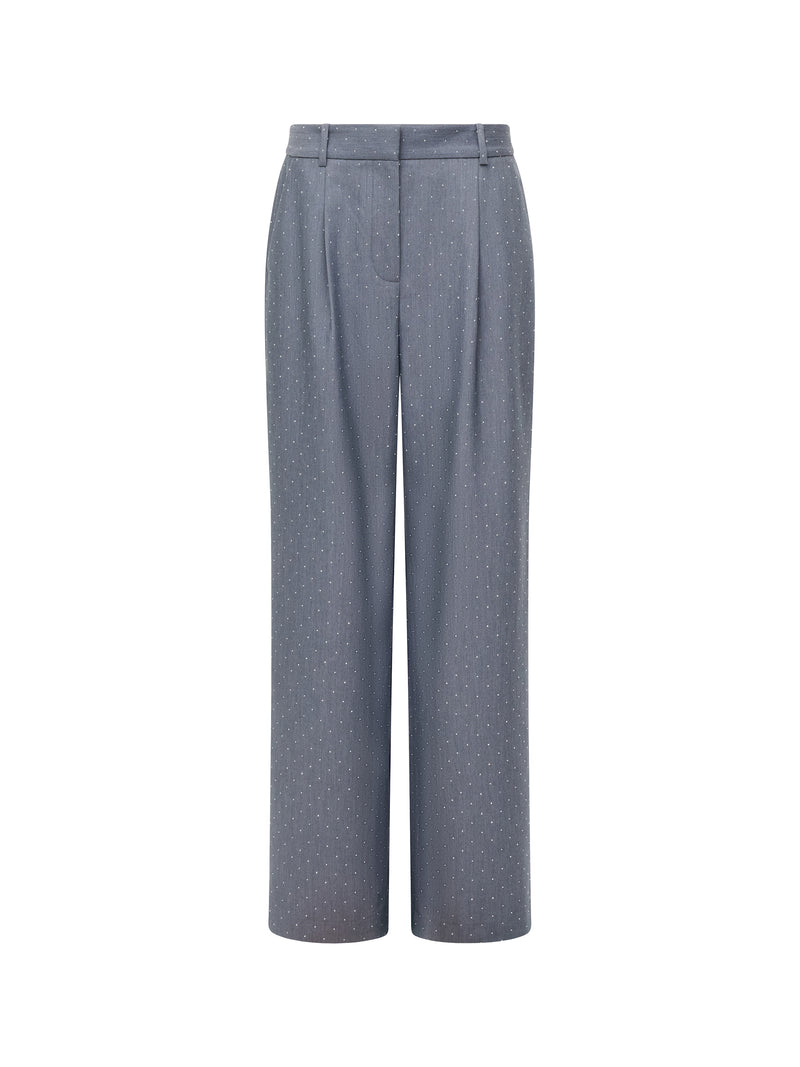 Sherry Hotfix Diamante Wide Leg Trousers