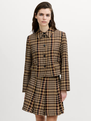 Tasha Brown Checked Blazer