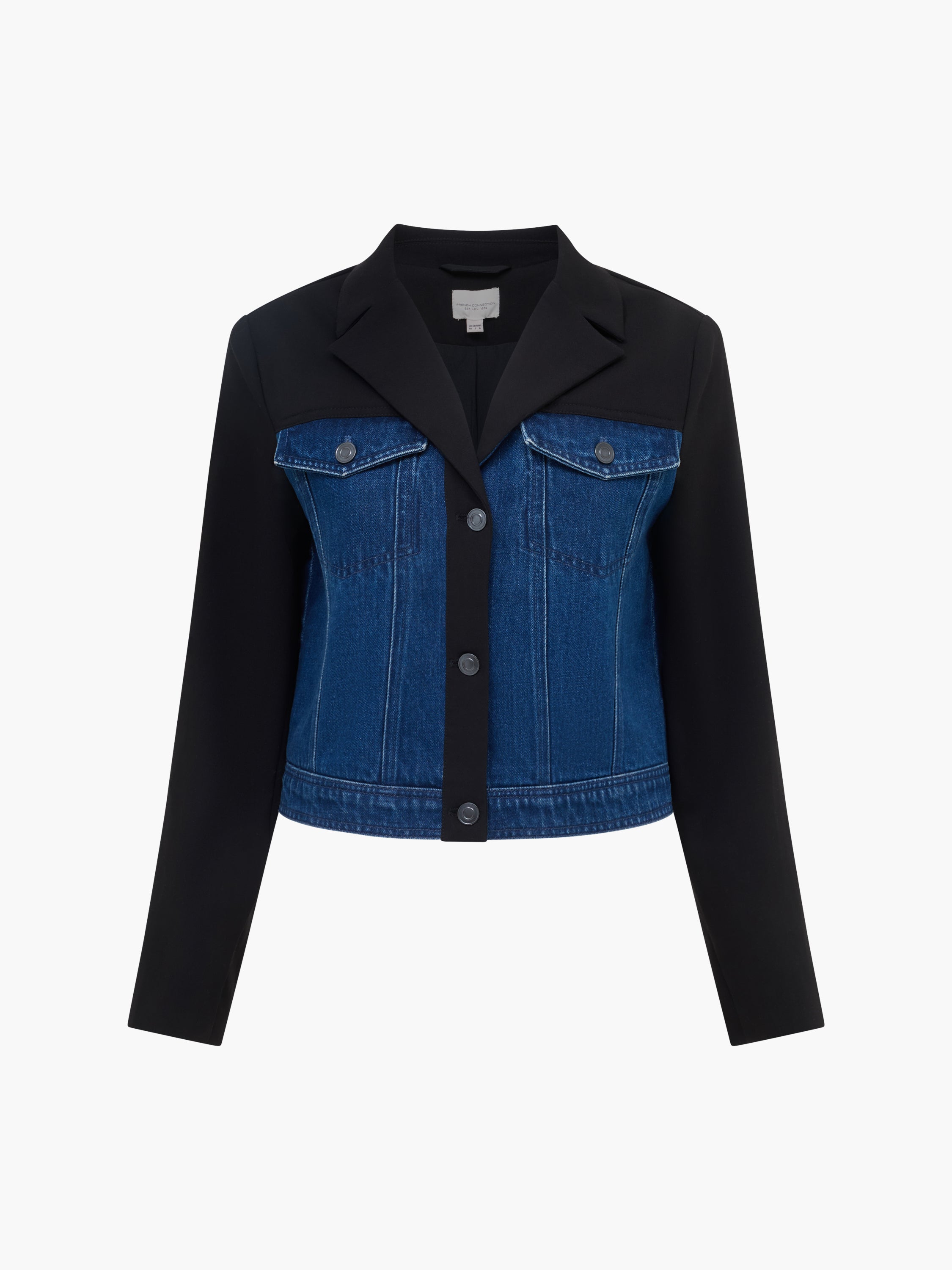 Kimberley Denim Mix Cropped Jacket
