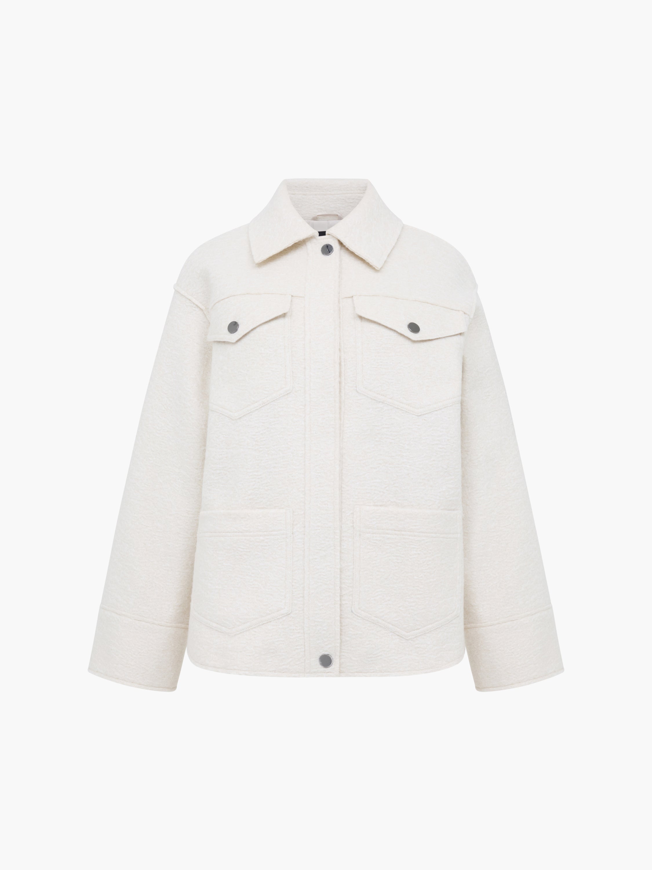 Allie Boucle Collared Jacket