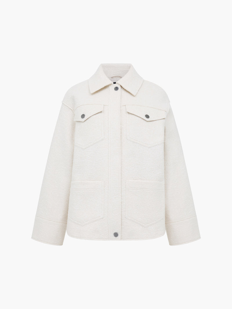 Allie Boucle Collared Jacket