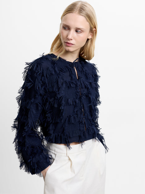 Millie Hyper Texture Navy Jacket